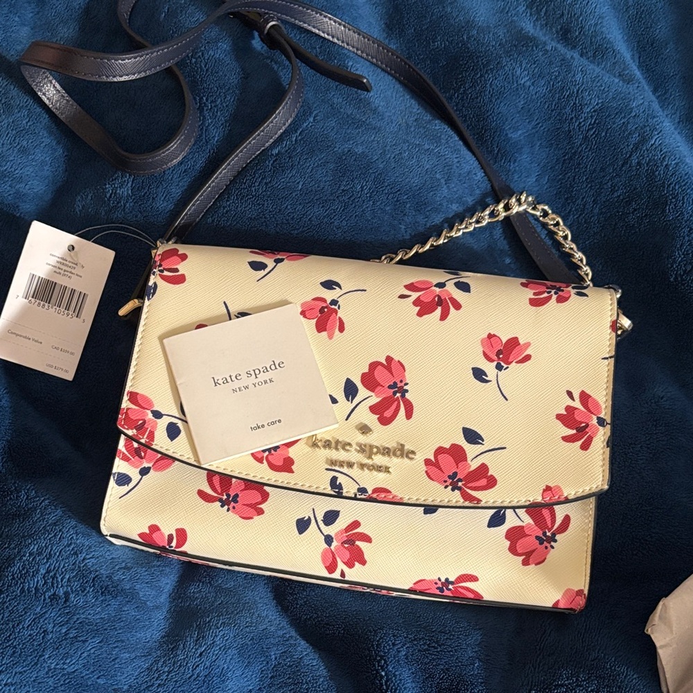Kate Spade Staci Floral Tea Garden Toss Dual Crossbody bag - Picture 3 of 3